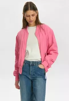 Куртка-бомбер NUELLANORA Nmph, фуксия