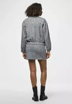 Куртка-бомбер Pieces, сине-серый