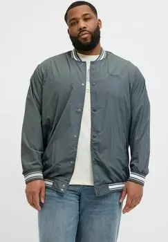 Куртка-бомбер PLUS SIZE Jack & Jones, серый