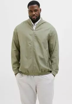 Куртка-бомбер PLUS SIZE Jack & Jones, светло-зеленый