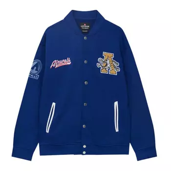 Куртка-бомбер Pull&Bear College Airwalk, синий