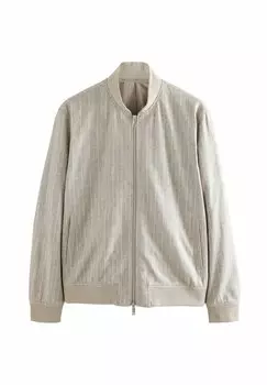 Куртка-бомбер REGULAR FIT - SMART STRIPE Next, бежевый