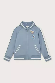 Куртка бомбер с атласным значком Monsoon, синий