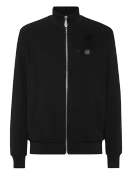 Куртка-бомбер с черепом Philipp Plein, черный