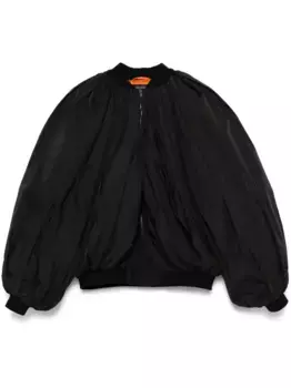 Куртка-бомбер с драпировкой BALENCIAGA, черный