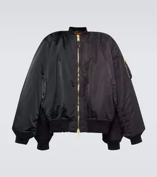Куртка-бомбер с хлопковой отделкой Balenciaga, черный