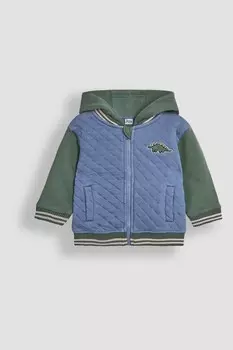 Куртка бомбер с капюшоном и изображением динозавра Jojo Maman Bb, синий