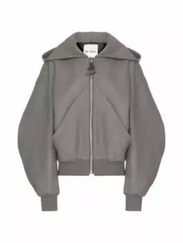 Куртка-бомбер с капюшоном The ATTICO, серый