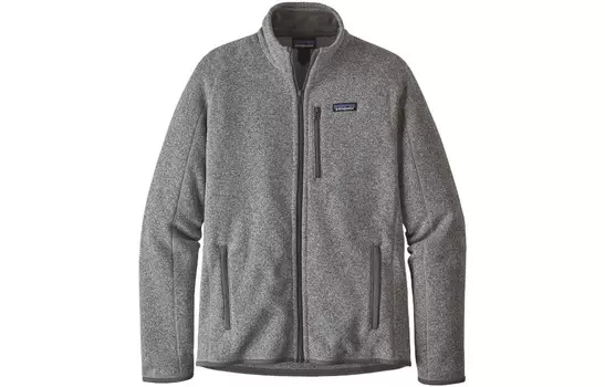 Куртка-бомбер с контрастным логотипом Patagonia, темно-синий