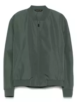 Куртка-бомбер с логотипом и прорезиненной отделкой Manuel Ritz, зеленый