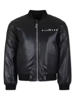 Куртка-бомбер с логотипом John Richmond Junior, черный