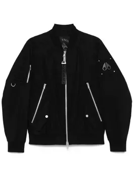 Куртка-бомбер с логотипом Moose Knuckles, черный