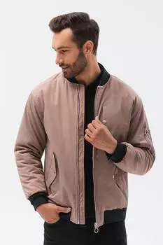 Куртка-Бомбер с множеством карманов Ombre, коричневый