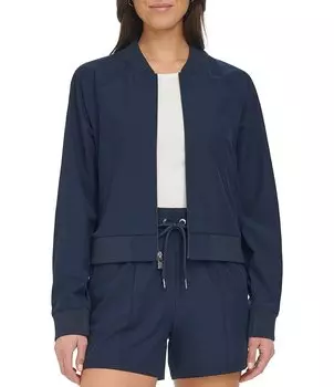 Куртка-бомбер с молнией спереди Andrew Marc Sport Commuter Active, синий