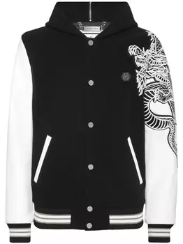 Куртка-бомбер с монограммой Philipp Plein, черный