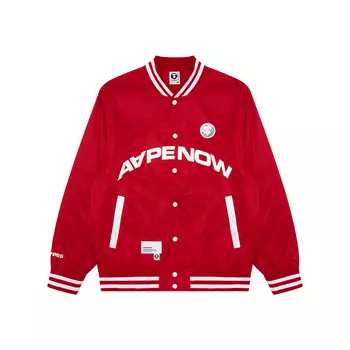 Куртка-бомбер с нашивками Aape, White WHX