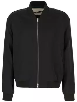 Куртка-бомбер с открытыми плечами Jil Sander, черный