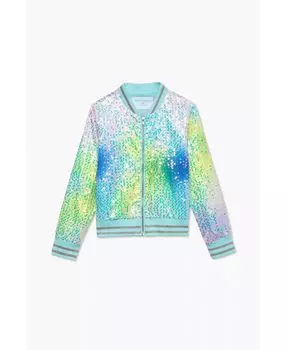 Куртка-бомбер с принтом и пайетками для малышей и девочек Rockets of Awesome