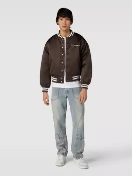 Куртка-бомбер с пришитыми этикетками модель «BAXTER» Jack & Jones, темно-коричневый
