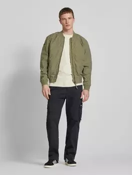 Куртка-бомбер с прорезными карманами Superdry, оливковый