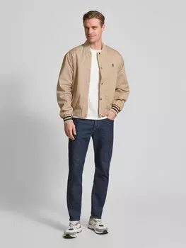 Куртка-бомбер с ребристыми манжетами Tommy Hilfiger, бежевый