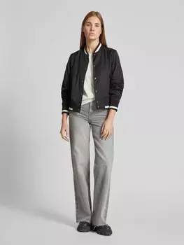 Куртка-бомбер с застежкой-кнопкой IQ Studio, черный