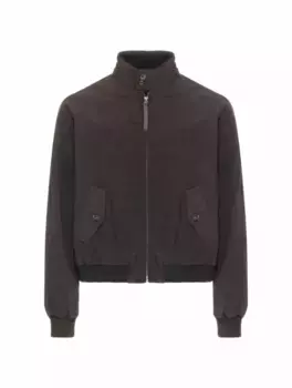 Куртка-бомбер с жатым эффектом Maison Margiela, черный