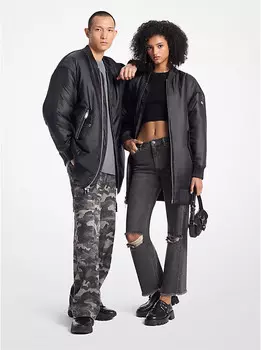 Куртка-бомбер Satin Cir Michael Kors, черный