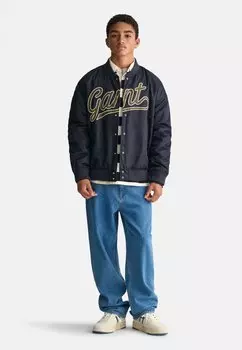 Куртка-бомбер SCRIPT GRAPHIC VARSITY GANT, цвет evening blue