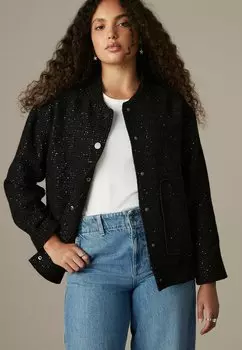 Куртка-бомбер SEQUIN Next, черный