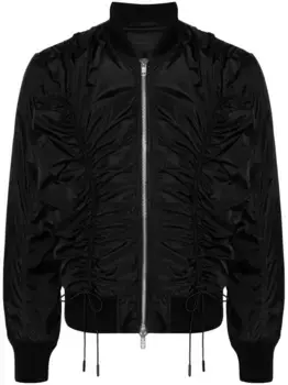 Куртка-бомбер со сборками Simone Rocha, черный