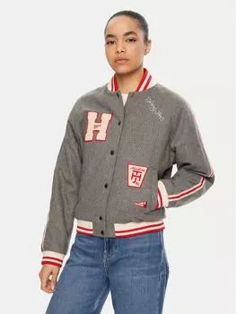 Куртка-Бомбер стандартный крой DW0DW20547 Tommy Jeans, серый