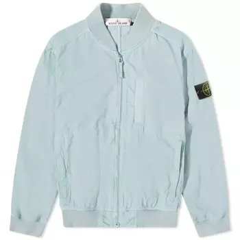 Куртка-бомбер Stone Island Cupro Cotton Twill, голубой