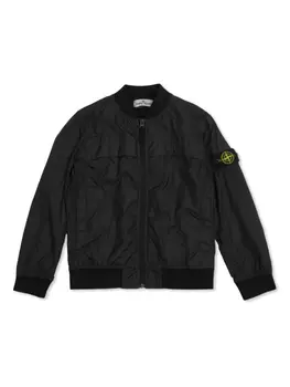 Куртка-бомбер Stone Island Junior Compass-badge, черный