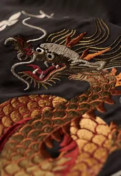 Куртка-бомбер SUKAJAN EMBROIDERED Superdry, черный