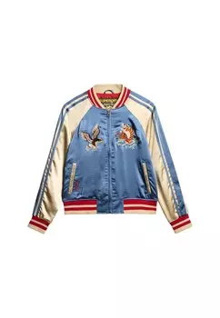 Куртка-бомбер SUKAJAN EMBROIDERED Superdry, синий