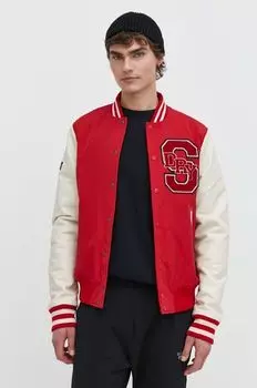 Куртка-бомбер Superdry, красный