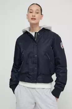 Куртка-бомбер Superdry, темно-синий