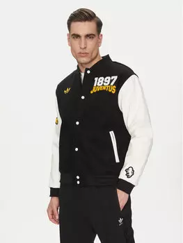 Куртка-Бомбер свободного кроя Juventus VRCT JF0451 Adidas, черный