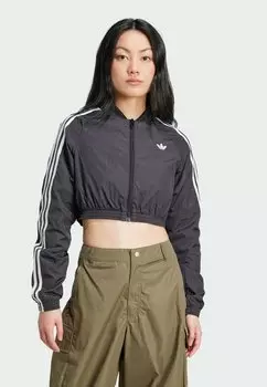 Куртка-бомбер TEAMGEIST CROPPED adidas Originals, черный