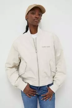 Куртка бомбер Tommy Jeans, бежевый