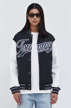 Куртка бомбер Tommy Jeans, черный