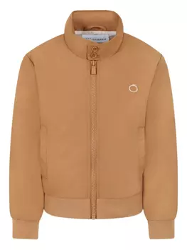 Куртка-бомбер TRUSSARDI JUNIOR с вышитым логотипом, нейтральный