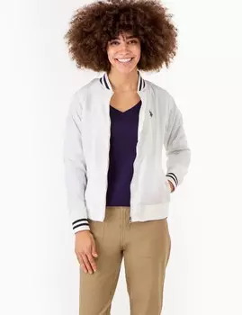 Куртка-бомбер U.S. Polo Assn. Solid, белый