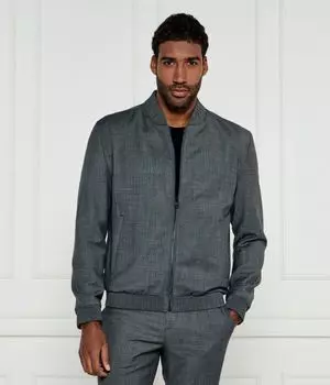 Куртка-Бомбер ukashi232x Slim fit Hugo, серый
