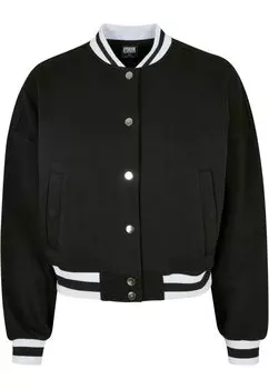 Куртка-бомбер Urban Classics OVERSIZED COLLEGE SWEAT, цвет Black