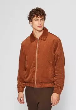 Куртка-бомбер Urban Classics BOXY CORDUROY JACKET, цвет Toffee