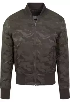 Куртка-бомбер URBAN CLASSICS " Urban Classics Men's Tonal Camo Bomber Jacket" (1 шт.), без капюшона, оливковый