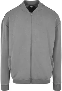 Куртка-бомбер URBAN CLASSICS " Urban Classics Men's Washed Sweat Bomber" (1 шт.), без капюшона, цвет Darkshadow