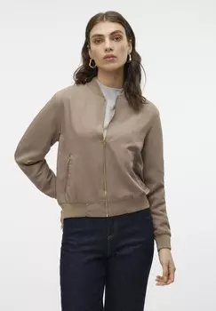 Куртка-бомбер VMSUMMER Vero Moda, коричневый